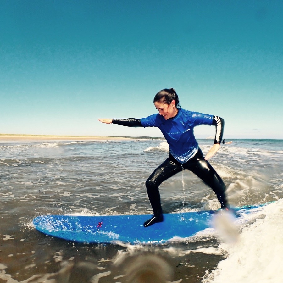 surfing lessons in east lothian dunbar north berwick adventure scotland 