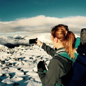 winter mountaineering looking towards Glen Coe from Stob Ghabhar in Blackmount Bridge of Orchy 1