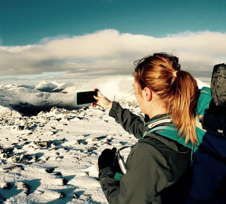 winter mountaineering looking towards Glen Coe from Stob Ghabhar in Blackmount Bridge of Orchy 1