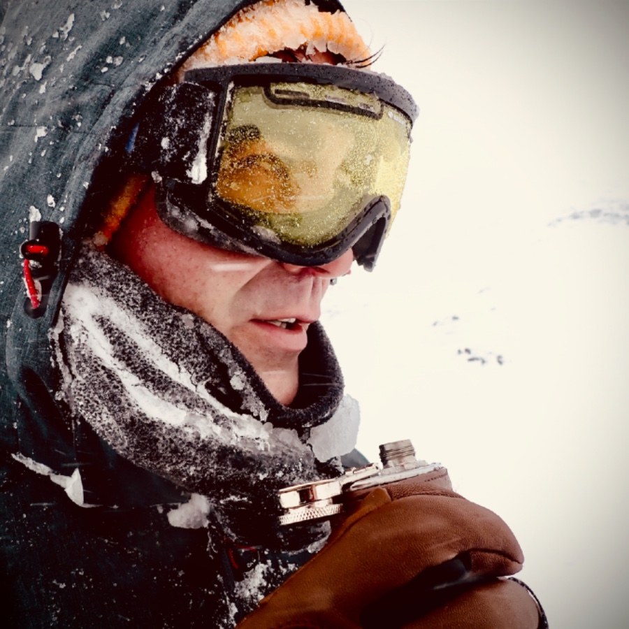 Glenfiddich whisky and winter mountaineering on Stob Coire nan Lochan Glen Coe Scotland