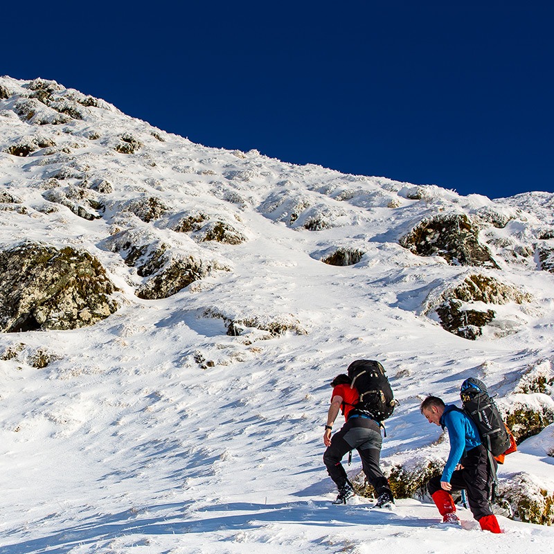 climbing in the snow glen coe 