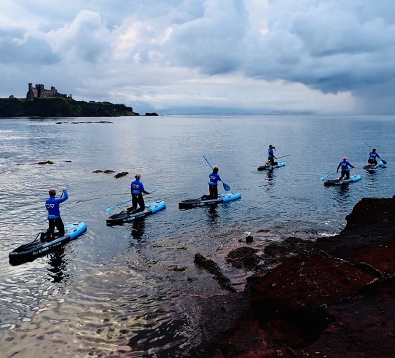 paddle boarding sup tantallon castle scotland 800