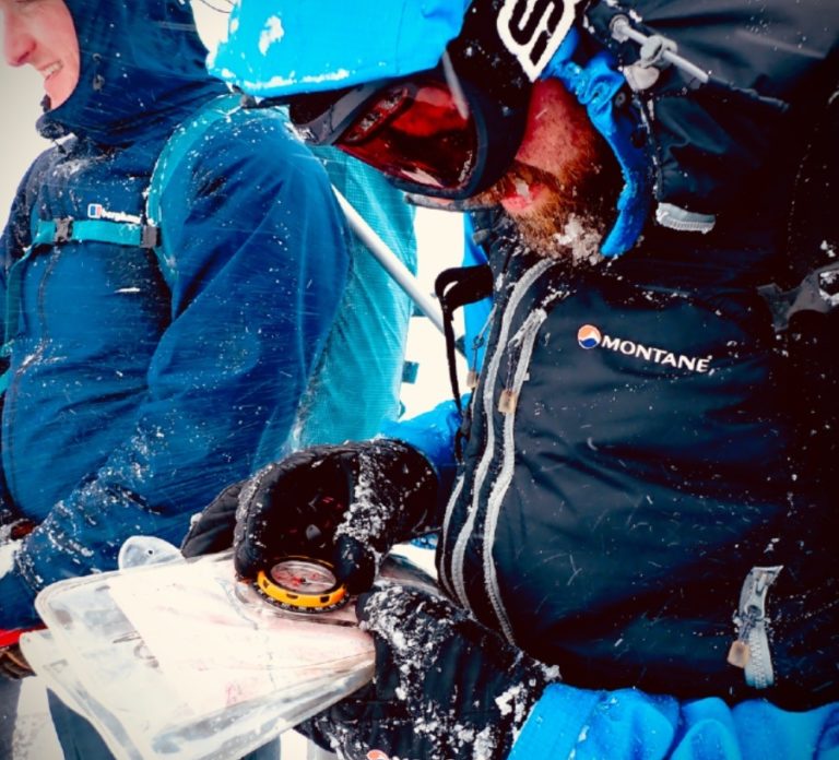 winter navigation with Ocean Vertical on Bidean nam Bian in Glen Coe Scotland 2