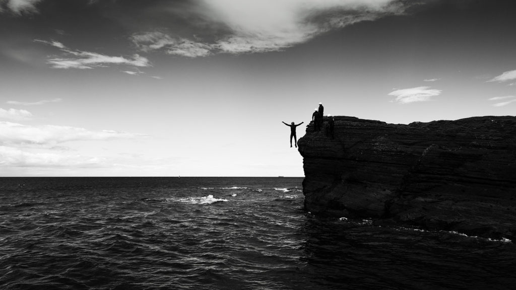 coasteering dunbar east lothian scotland seacliff beach 1600