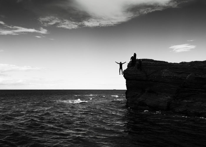 coasteering dunbar east lothian scotland seacliff beach 1600