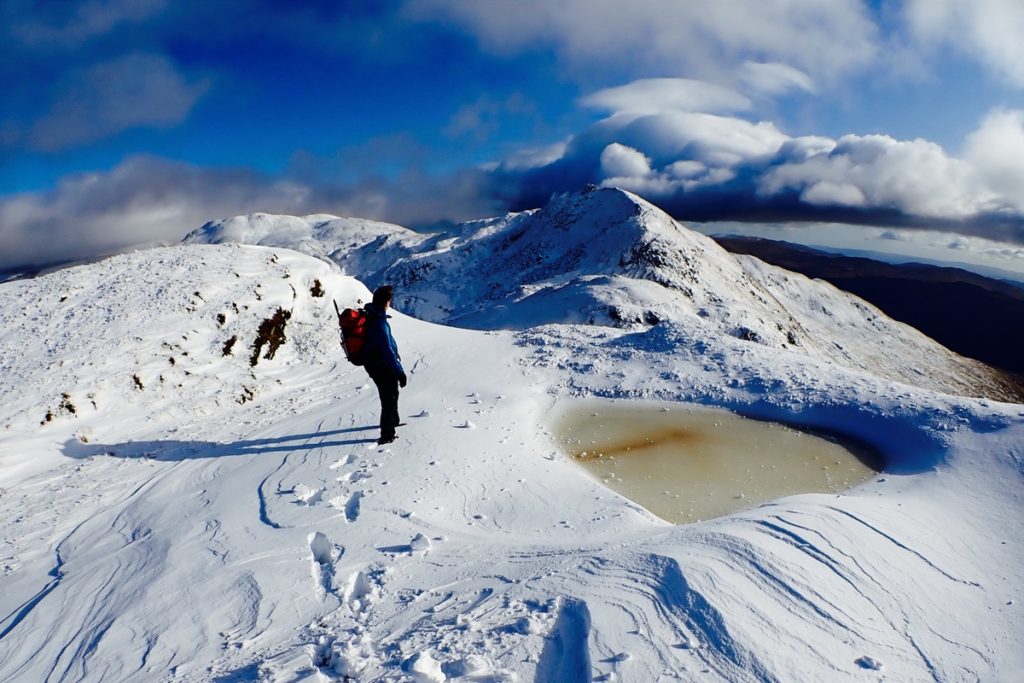 Meall nan Tarmachan in winter Scotland