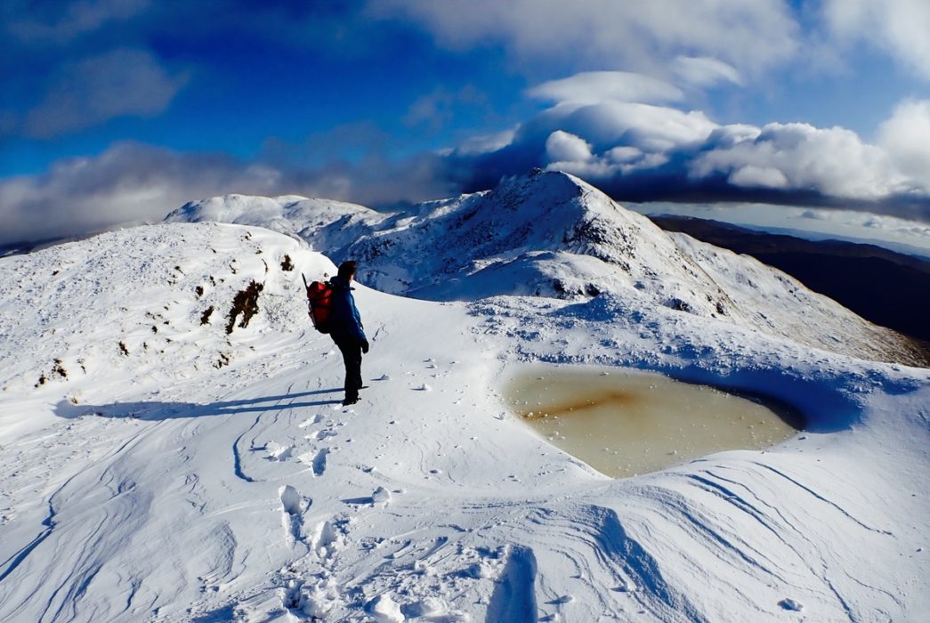 Meall nan Tarmachan in winter Scotland