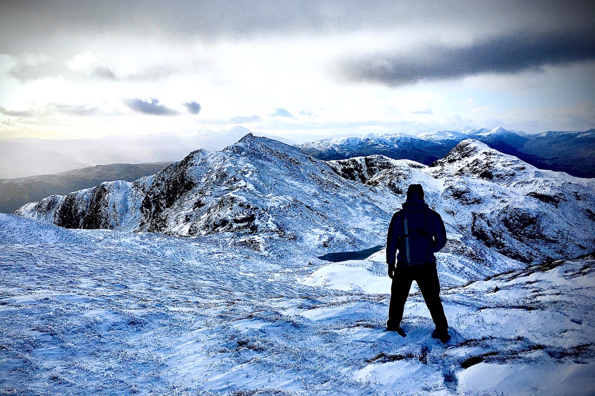 winter mountaineering in Scotland