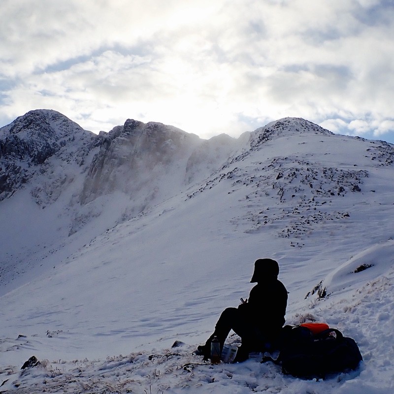 winter climbing Stob Coire nan Lochan Glen Coe Scotland