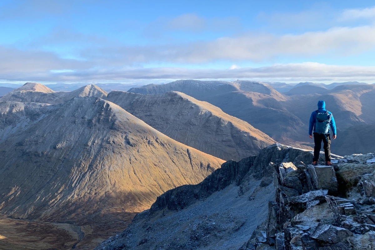 winter mountaineering Sotb Coire Sgreamhach Glen Coe Scotland