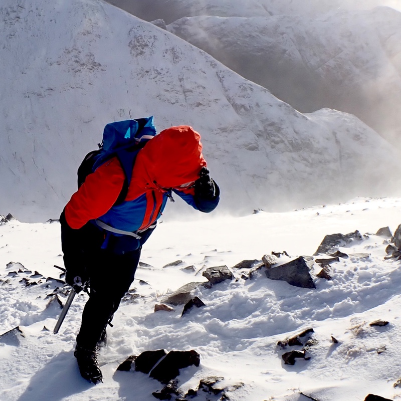 Black Diamond ice axe winter climbing Glen Coe Scotland