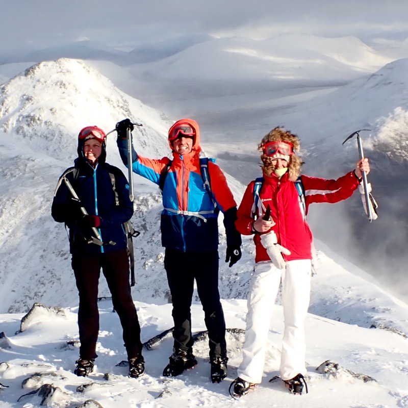 Buachaille Etive Mor Glen Coe Scotland winter climbing