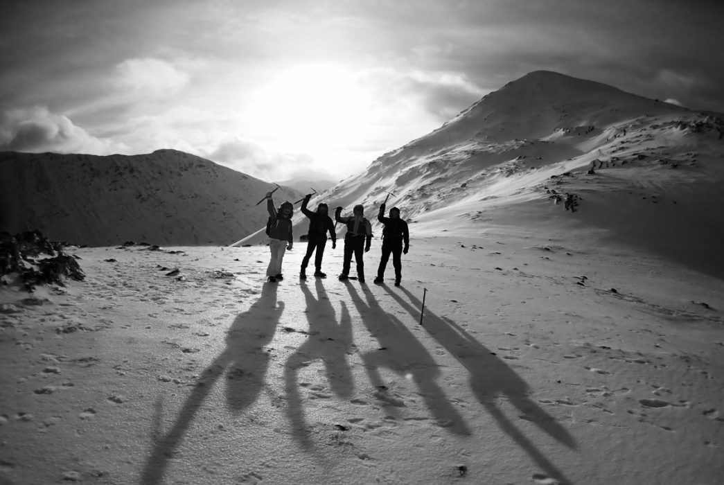 Patagonia shell winter mountaineering and climbing Glen Coe Scotland
