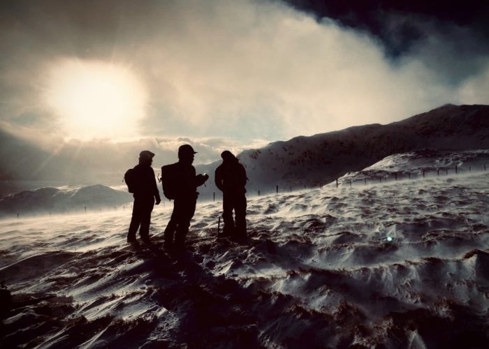 Tarmachan ridge winter mountaineering with Ocean Vertical Scotland
