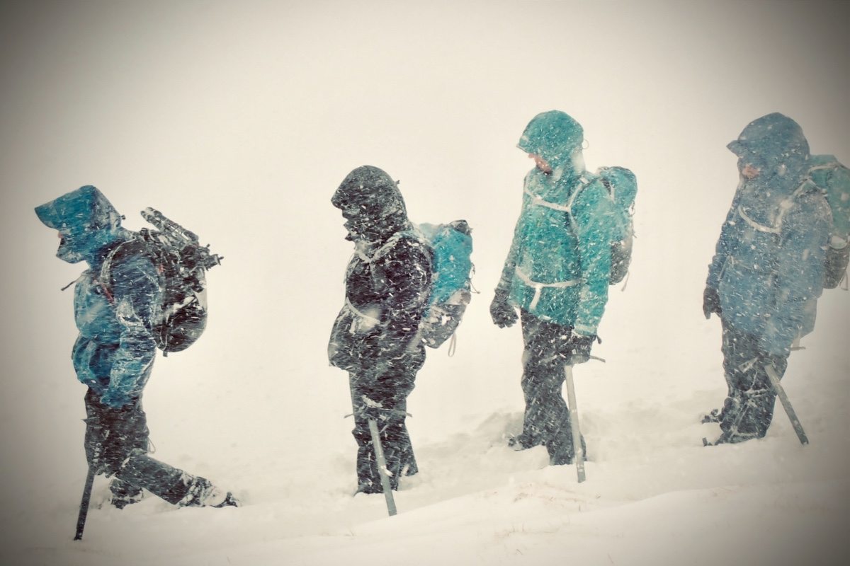 Winter climbing skills with Ocean Vertical Meall nan Tarmachan Scotland