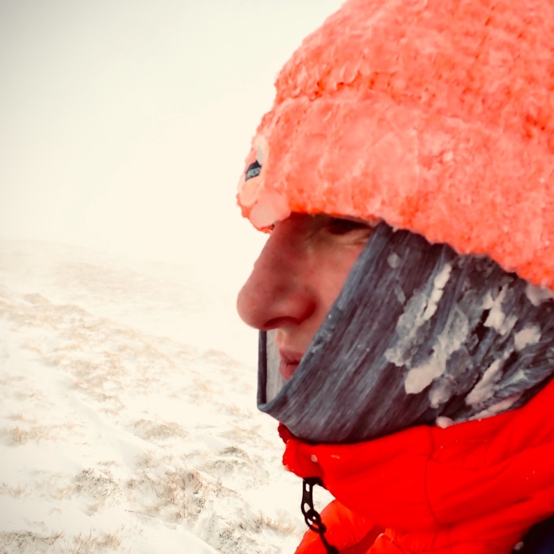 winter mountaineering Ben Lawers Meall Garbh Scotland with Ocean Vertical