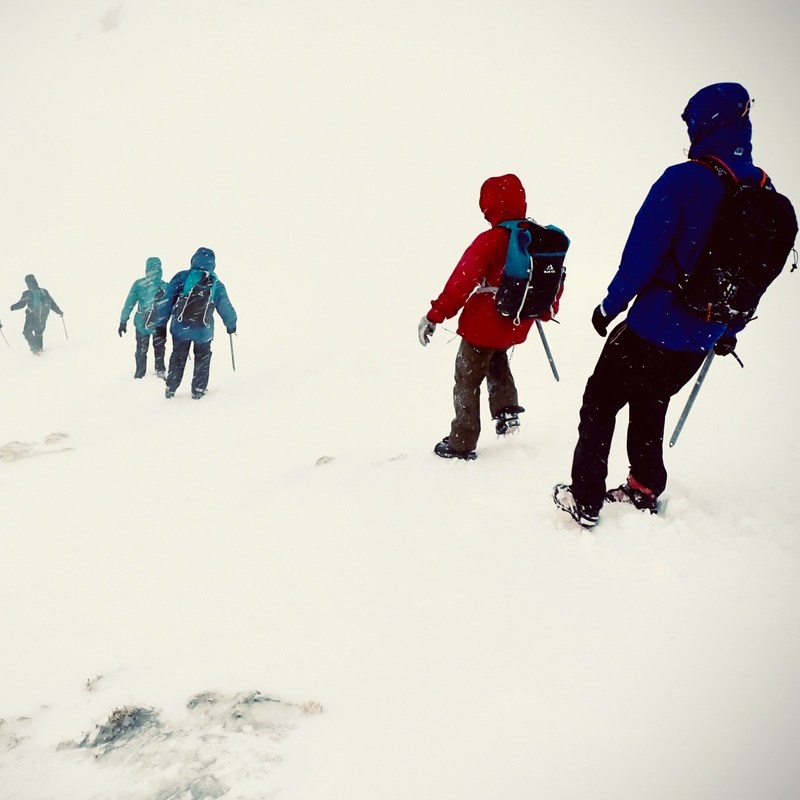 winter mountaineering with Ocean Vertical Meall nan Tarmachan Scotland 2