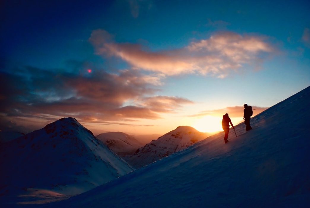 winter skills in Glen Coe on Buachaille Etive Beag Scotland 2