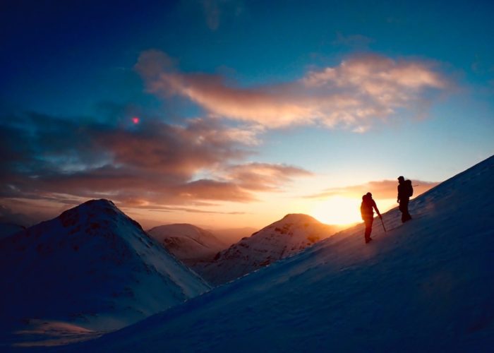 winter skills in Glen Coe on Buachaille Etive Beag Scotland 2