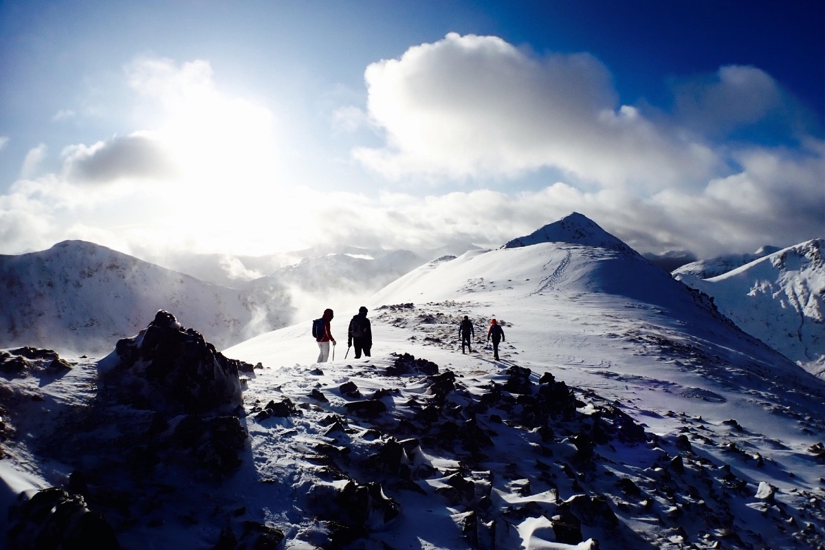 winter skills in Glen Coe navigation and avalanche awareness 2