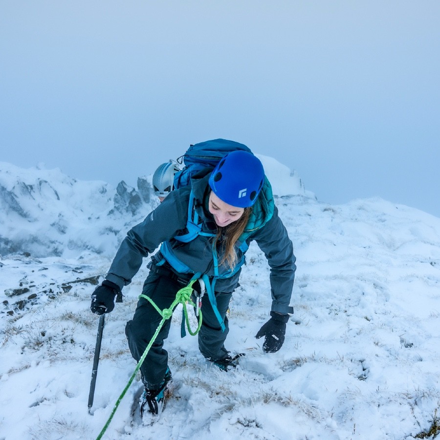 Introduction to winter climbing Stob Coire nan Lochan Glen Coe Scotland