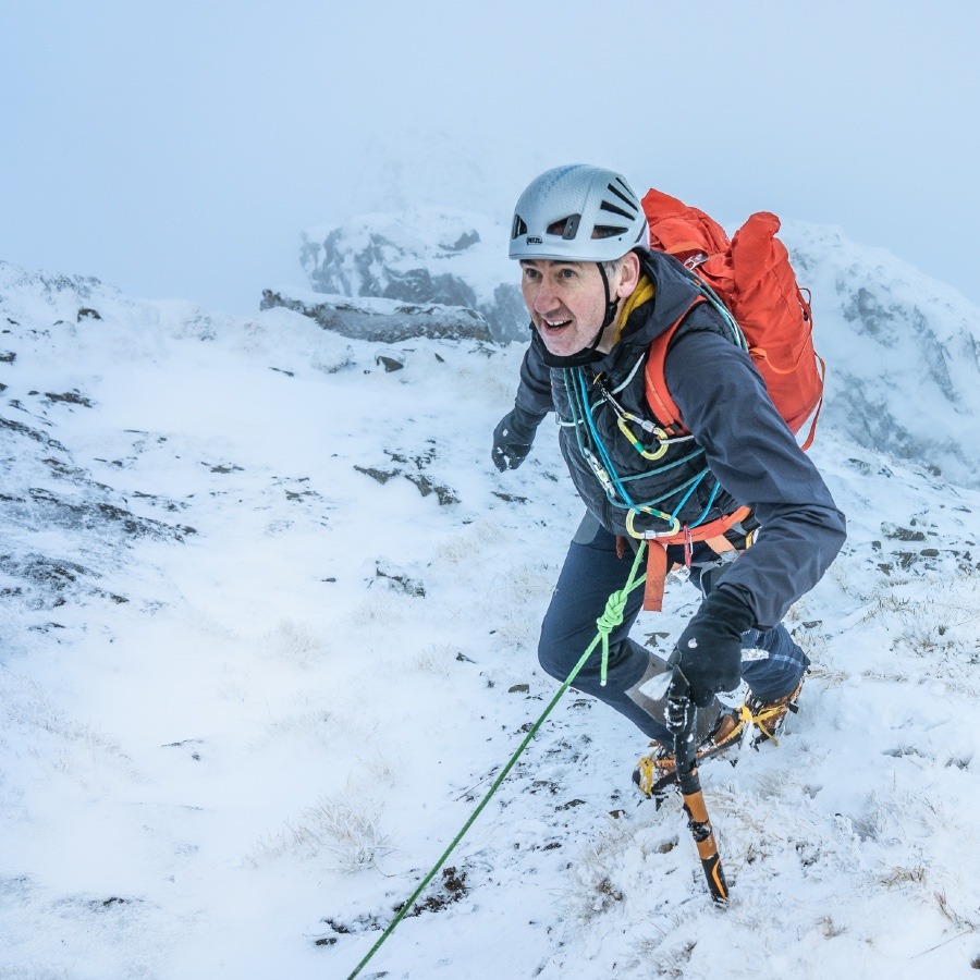 Introduction to winter climbing and skills with Ocean Vertical on Stob Coire Sgreamhach Glen Coe Scotland