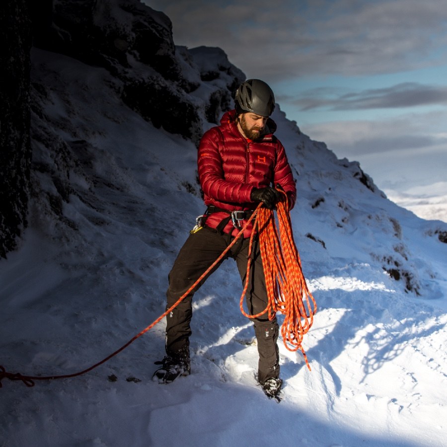 Winter climbing skills course on Buachaille Etive Beag and Buachaille Etive Mor Glen Coe Scotland