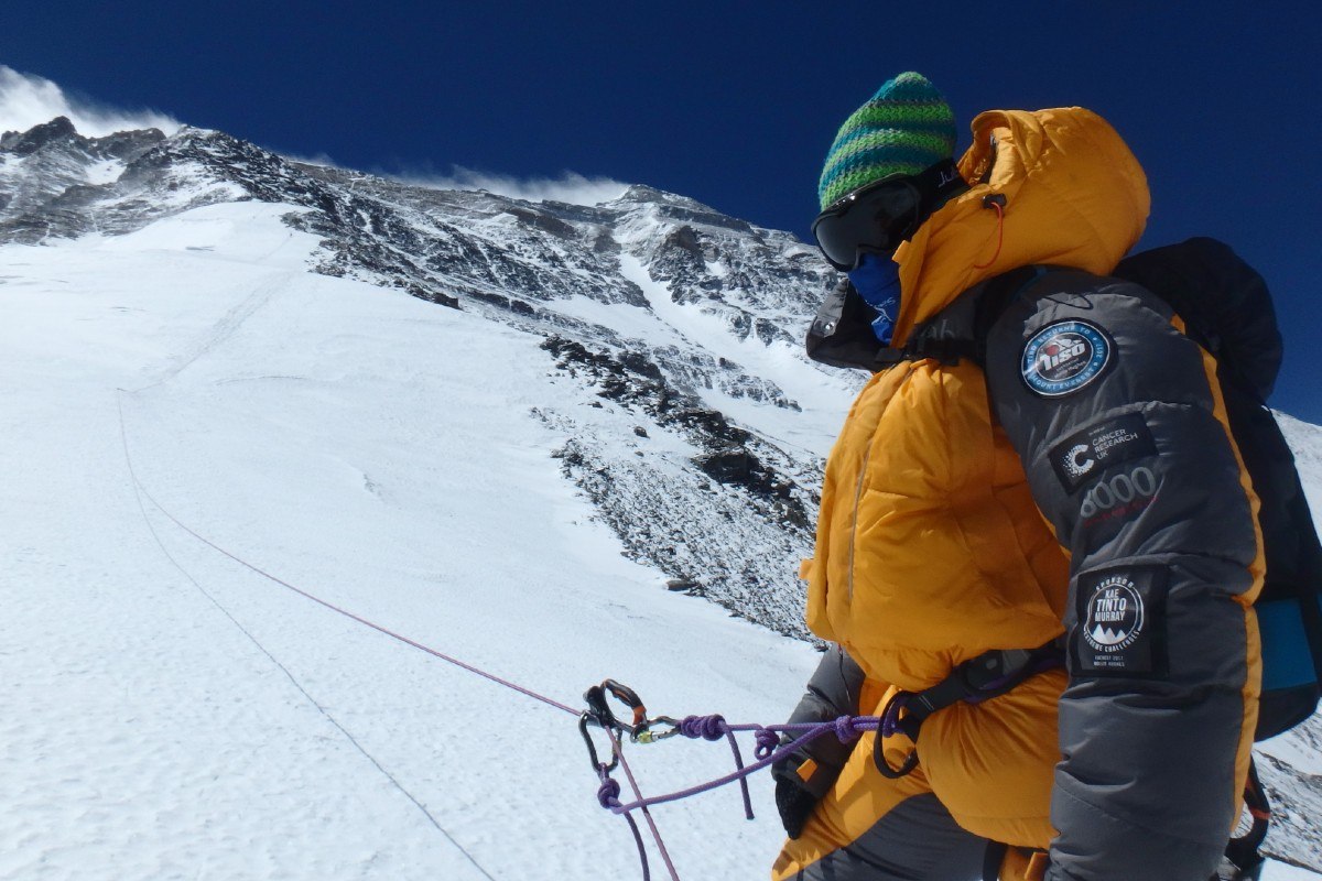 Mollie Hughes on the north side of Mount Everest 2017