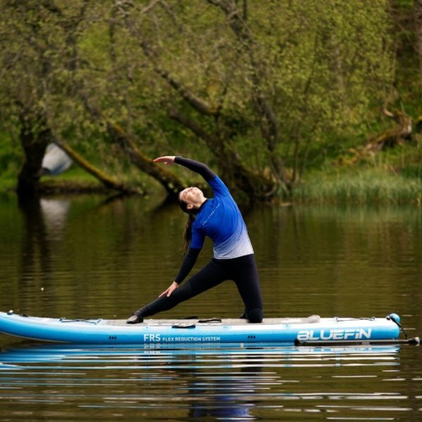 8 beautiful loch near edinburgh scotland quiet and sheltered by nature and bird song gate pose stretch sup yoga