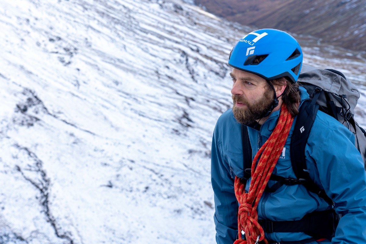 Winter climbing and mountaineering in Glen Coe Scotland on Sron na Lairig and Stob Coire Sgreamhach