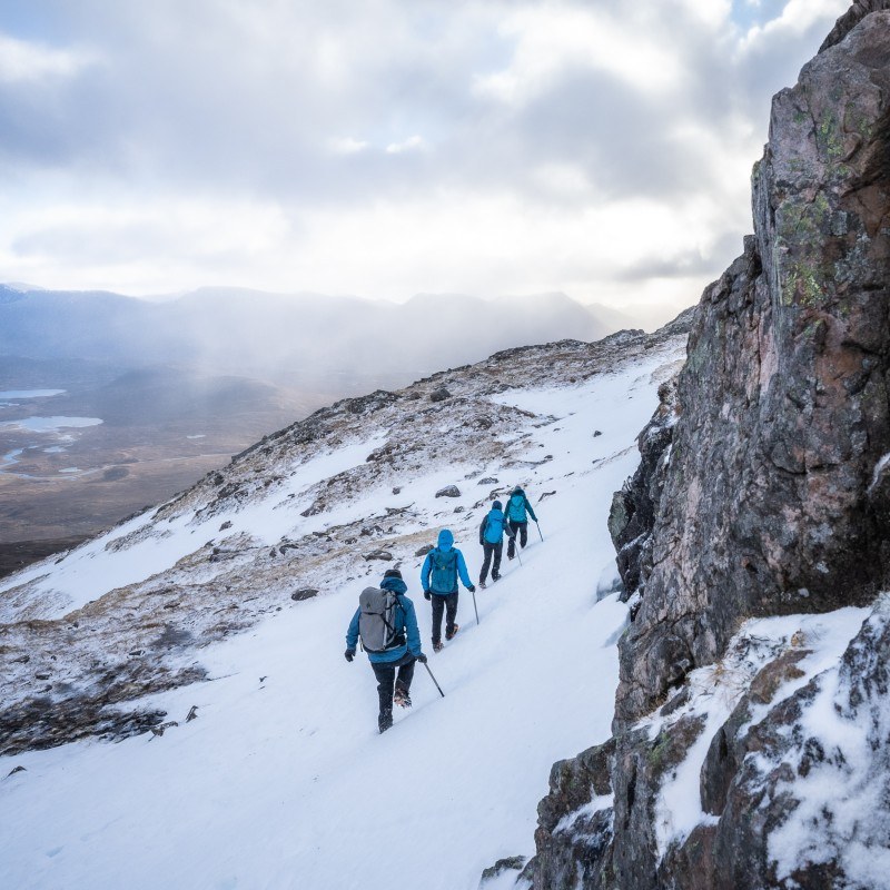 winter adventure climbing skills glen coe scotland