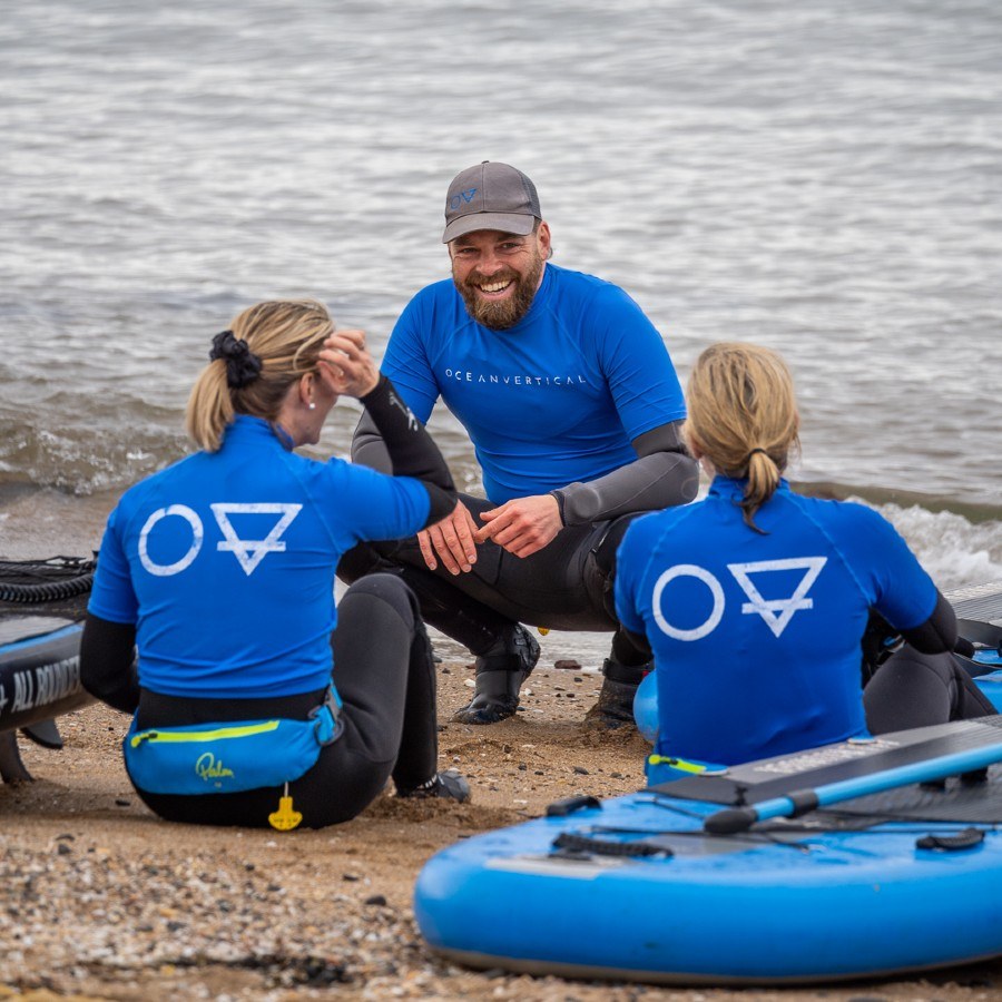 Paddle Boarding Lessons Level 1 SUP Scotland Ocean Vertical