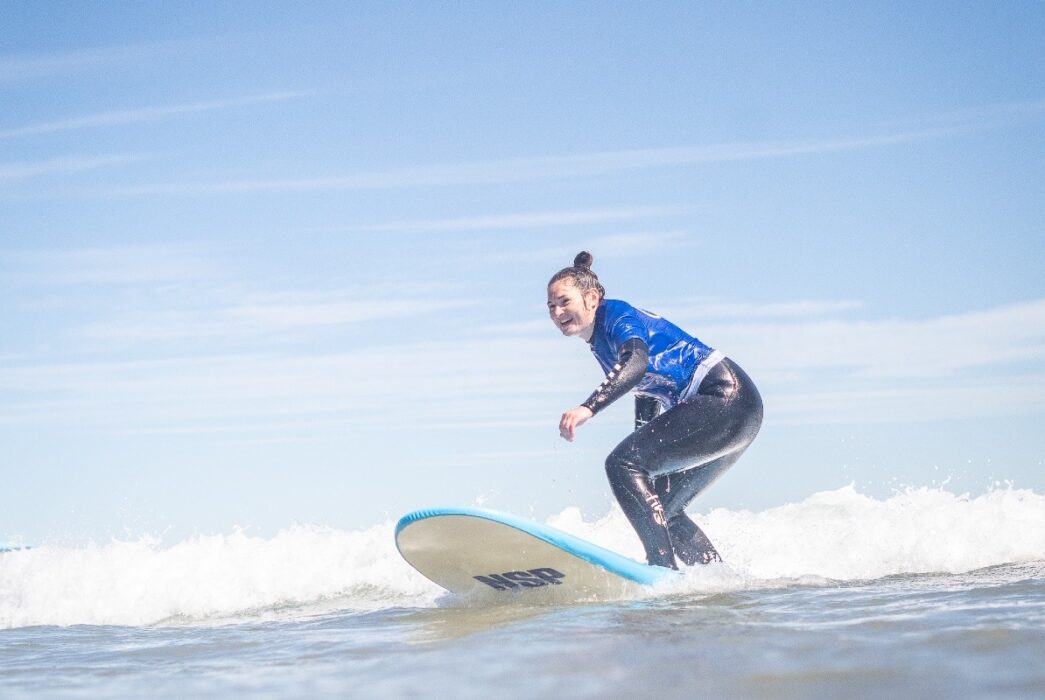 surfing in scotland east coast surfing lessons belhaven bay