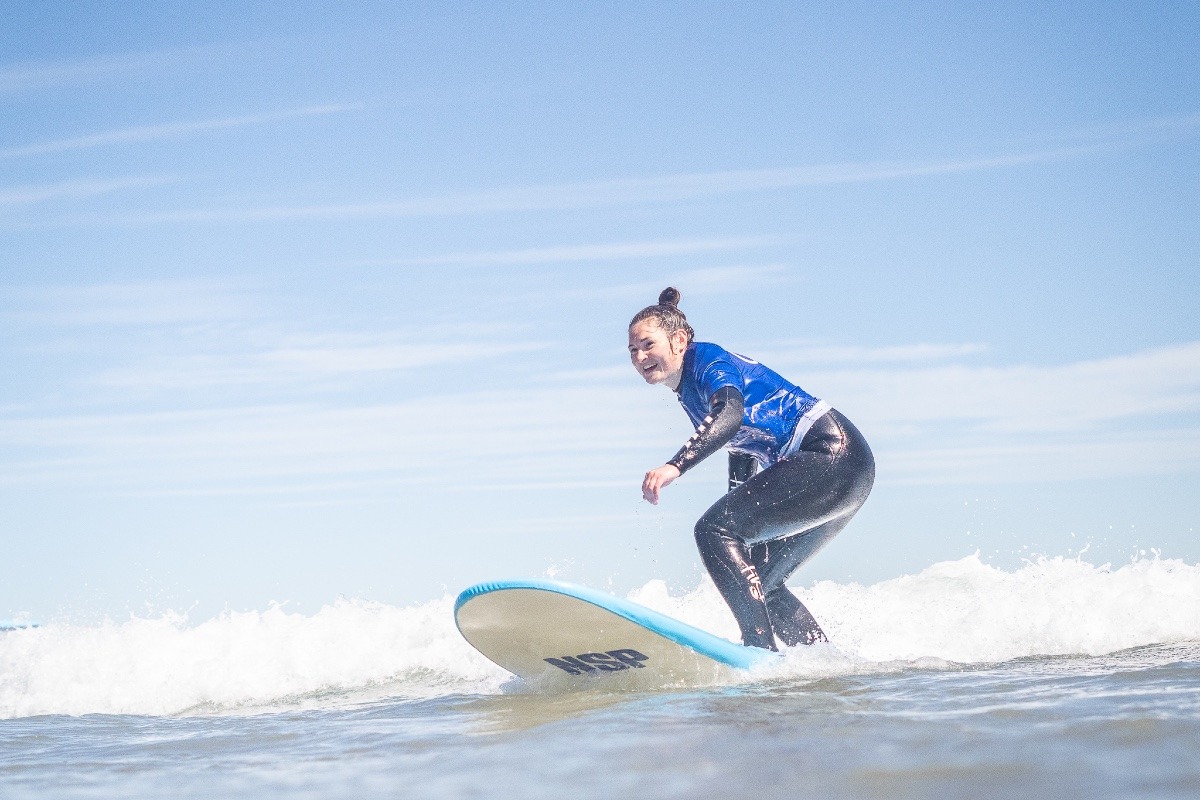 Surfing Lessons in East Lothian, Scotland Ocean Vertical