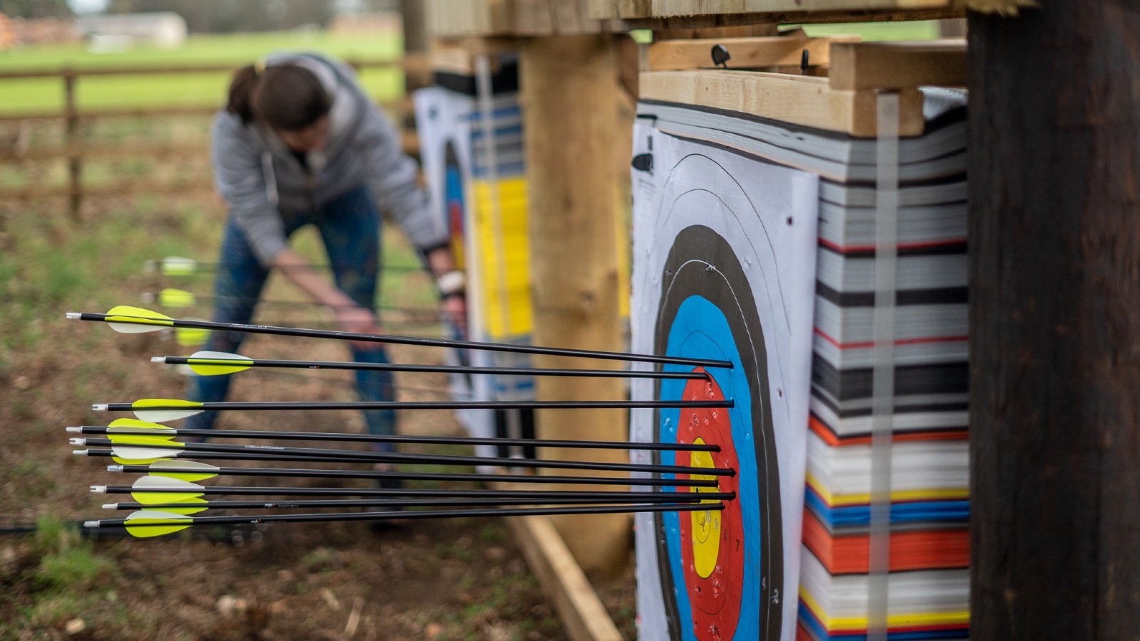 Woodland Axe Throwing + Archery East Lothian Ocean Vertical