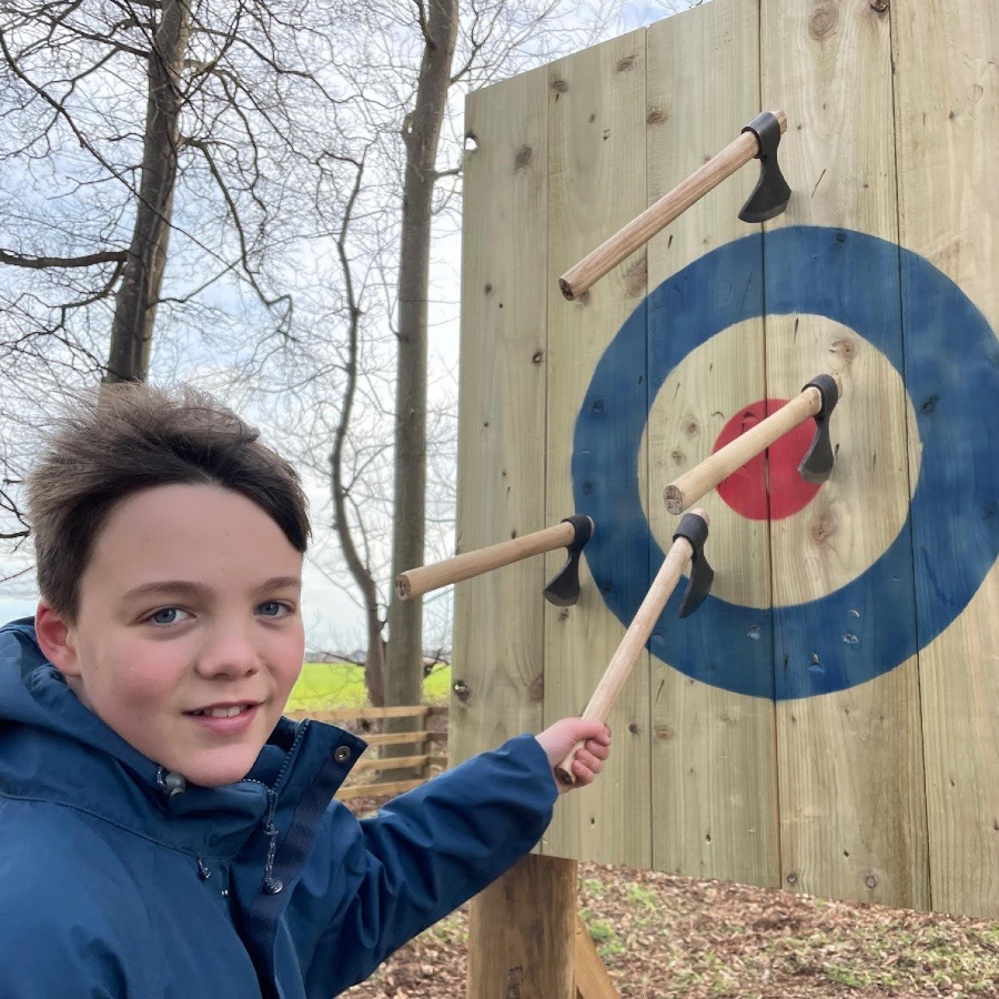 Woodland Axe Throwing and Archery with Ocean Vertical