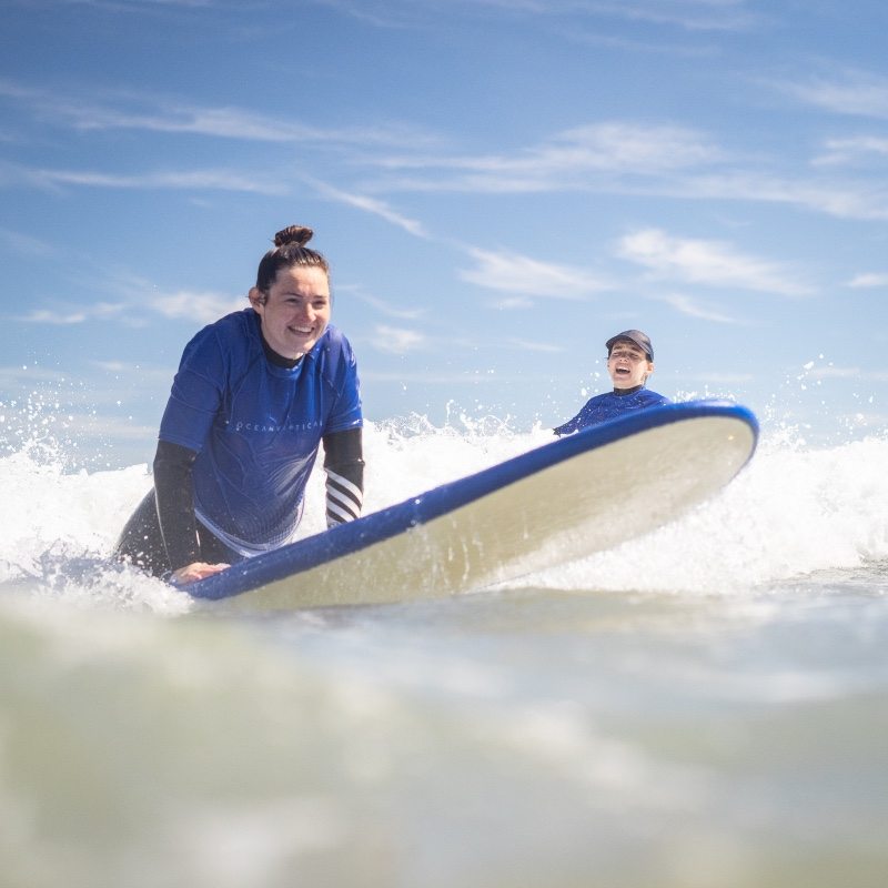 surfing lessons near edinburgh east lothian belhaven bay