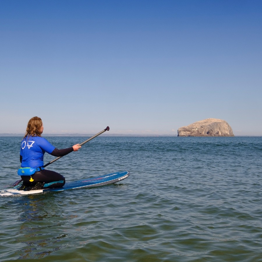 sustainable eco adventure paddle boarding bass rock scotland