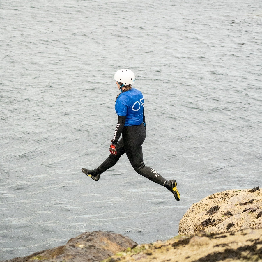 what is coasteering dunbar east lothian scotland