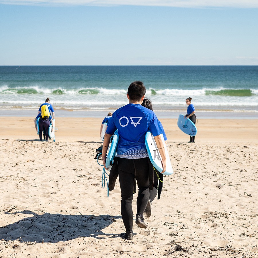 surfing corporate away days team building near edinburgh