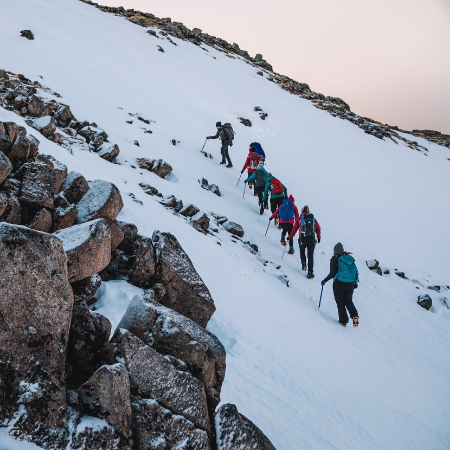 winter hillwalking and mountaineering in the muros glen coe scotland