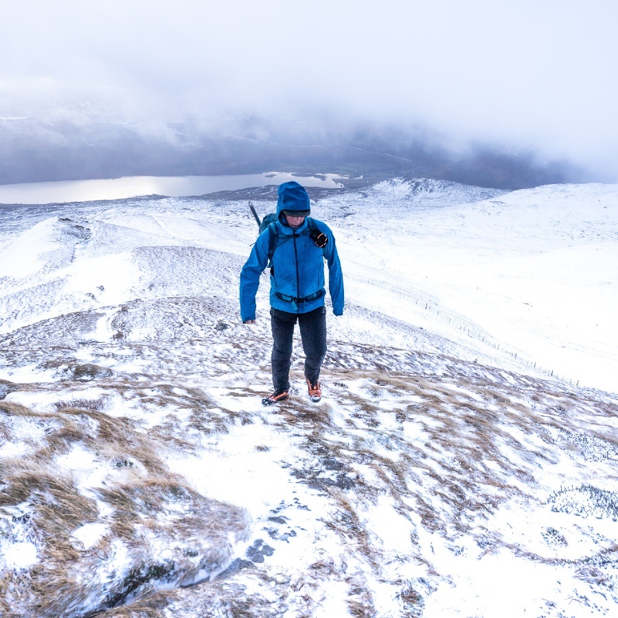 winter hillwalking and mountaineering tarmachan ridge scotland